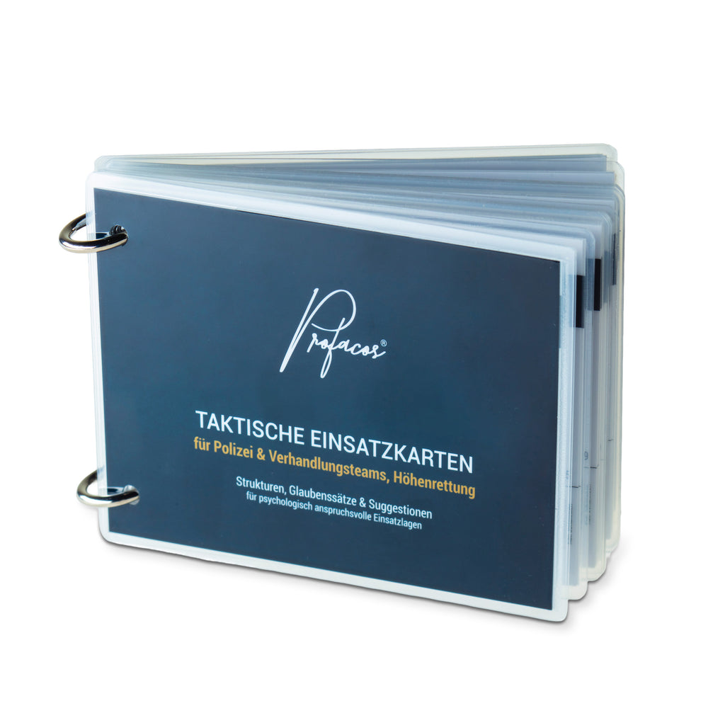 Taktische Einsatzkarten – A6 Querformat, 44 Seiten, laminiert